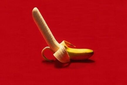 A banana is a symbol of a penis enlarged by exercise
